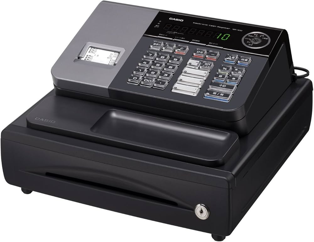 Amazon.co.jp: カシオ レジスター 8部門 小型ドロア SE-S10BK ブラック