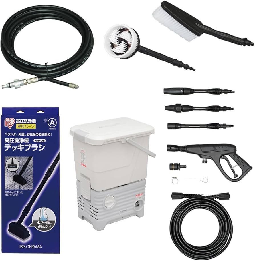 Amazon | 【パーツセット】アイリスオーヤマ 高圧洗浄機 デッキブラシ