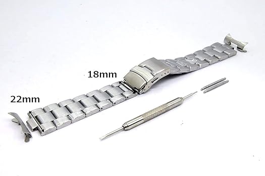 Amazon.co.jp: [BASIS+] 腕時計 オイスター 3連 ステンレス ベルト 弓