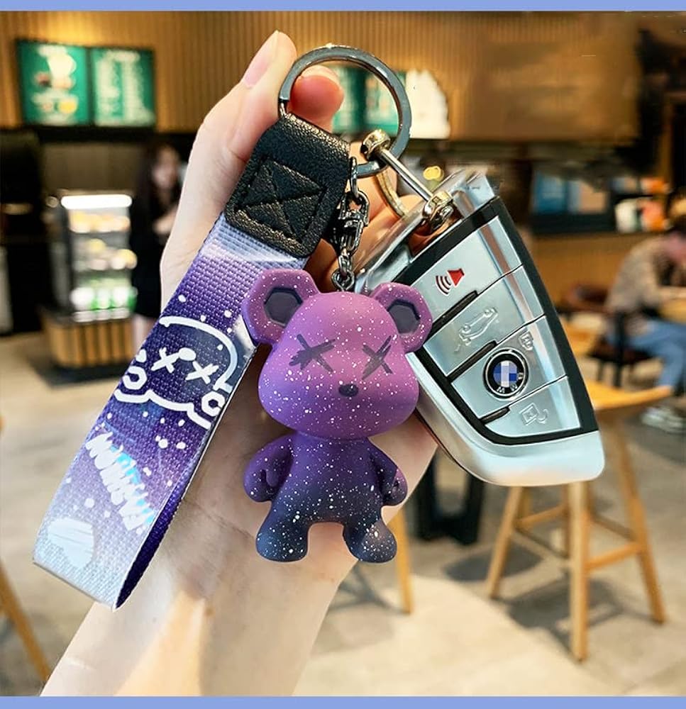 Amazon.co.jp: カメレオンクマ アカップルキーホルダーシルバーメタル