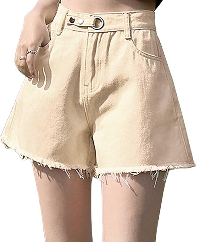 Amazon | [アイカ] デニム ショートパンツ ショーパン キュロット