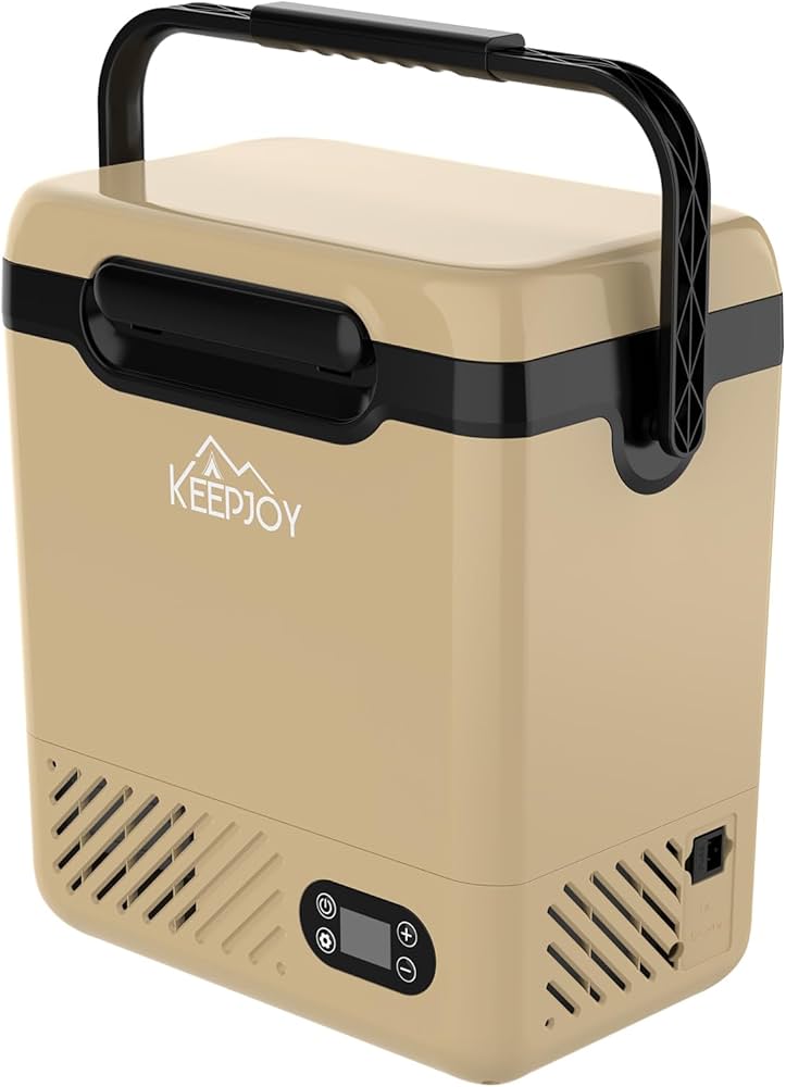 Amazon.co.jp: KEEPJOY 車載冷蔵庫 ポータブル冷蔵庫 12L 急速冷蔵冷凍