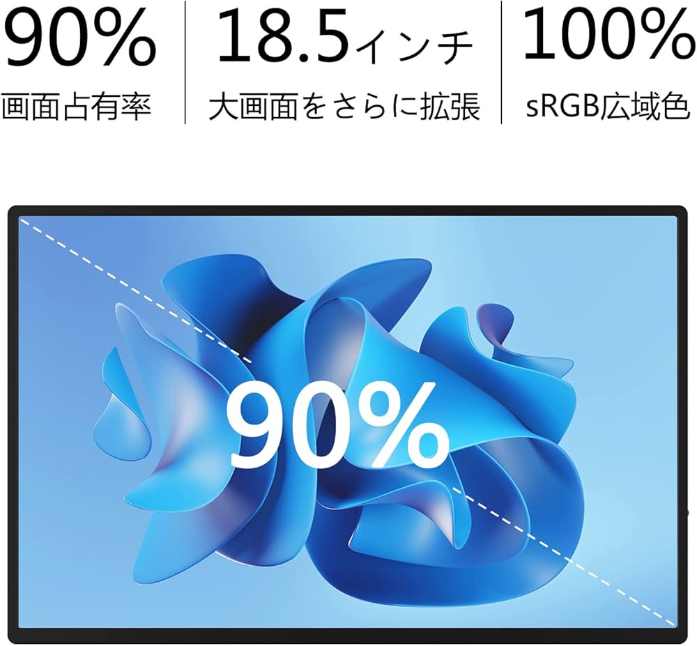 Amazon.co.jp: Acouto XC18 モバイルモニター 18.5インチ 疲れ目軽減