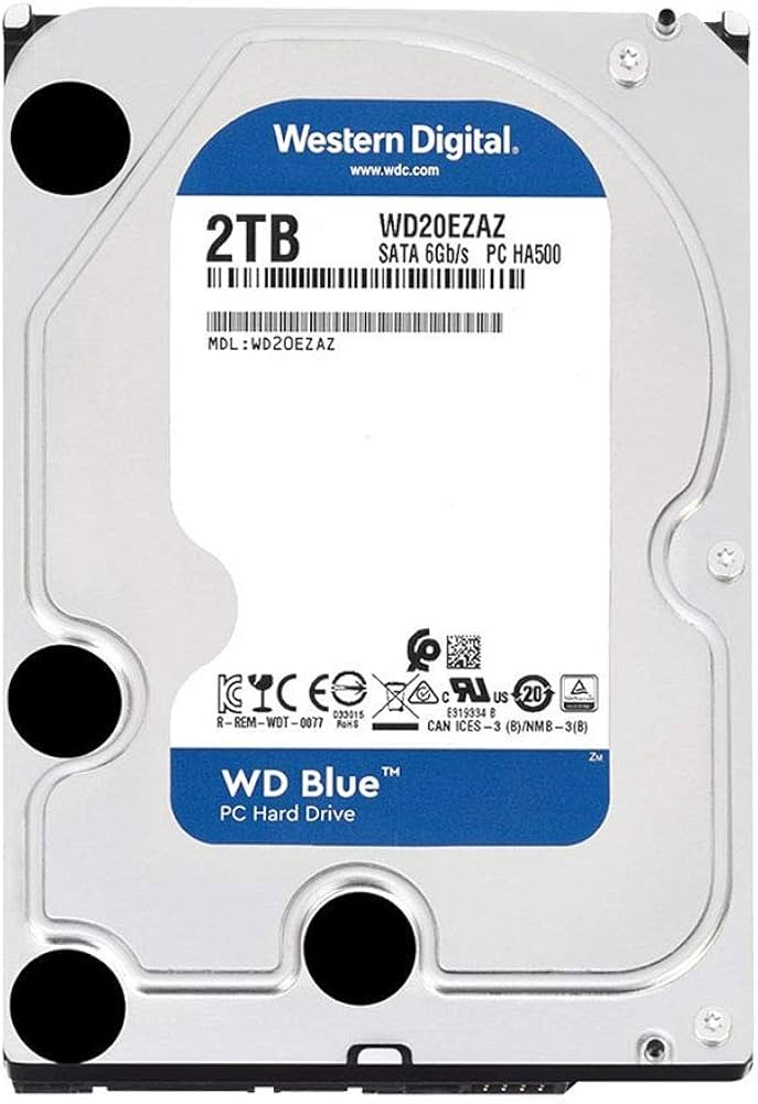 Amazon | WESTERN DIGITAL Blue SATA 6Gb/s 256MB 2TB 5 400rpm class
