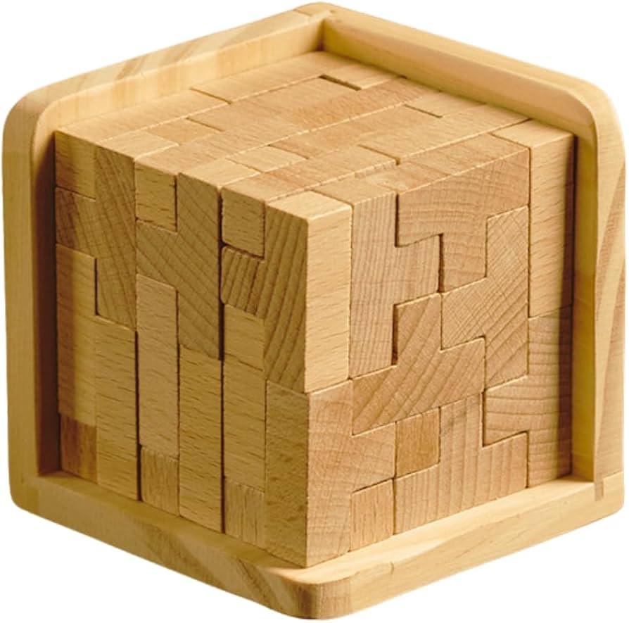 Amazon | MaT store 木製パズル 立体 キューブパズル 木製 3D 難しい
