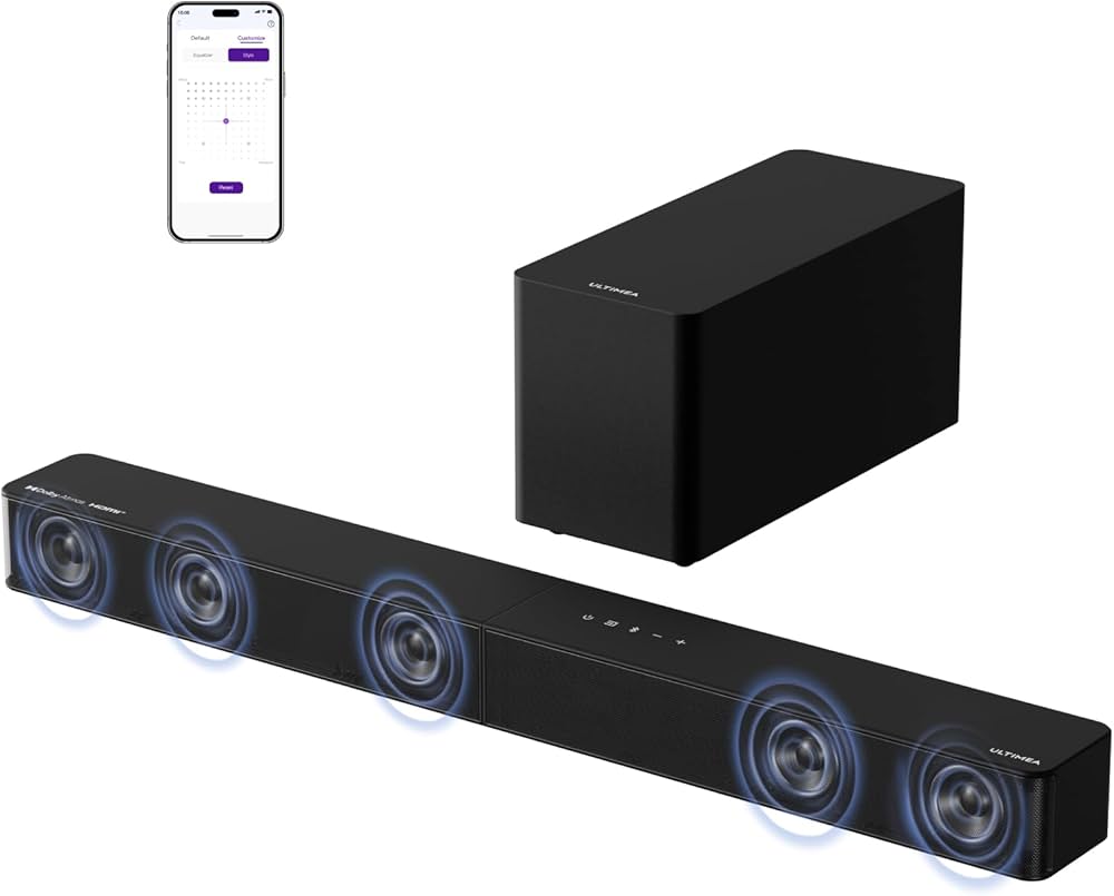 Amazon.co.jp: ULTIMEA 5.1ch サウンドバー サブウーファー付き Dolby
