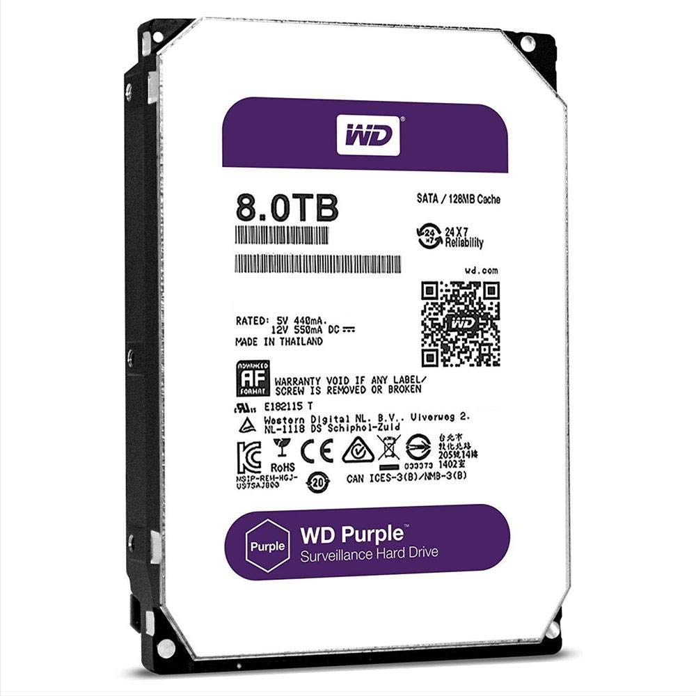 Amazon.com: WD Purple 8TB Surveillance Hard Disk Drive - 5400 RPM