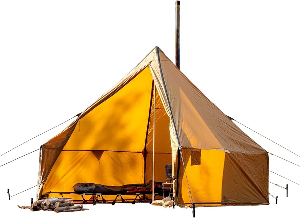 Amazon.co.jp: ロッジ型テント ワンポールテント 2mx2m 1-2人用