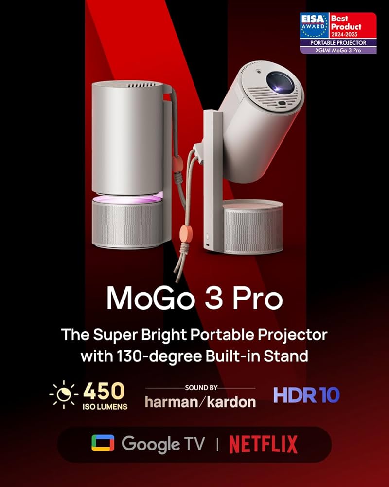 Amazon.com: XGIMI MoGo 3 Pro NEW Portable Projector, Google TV