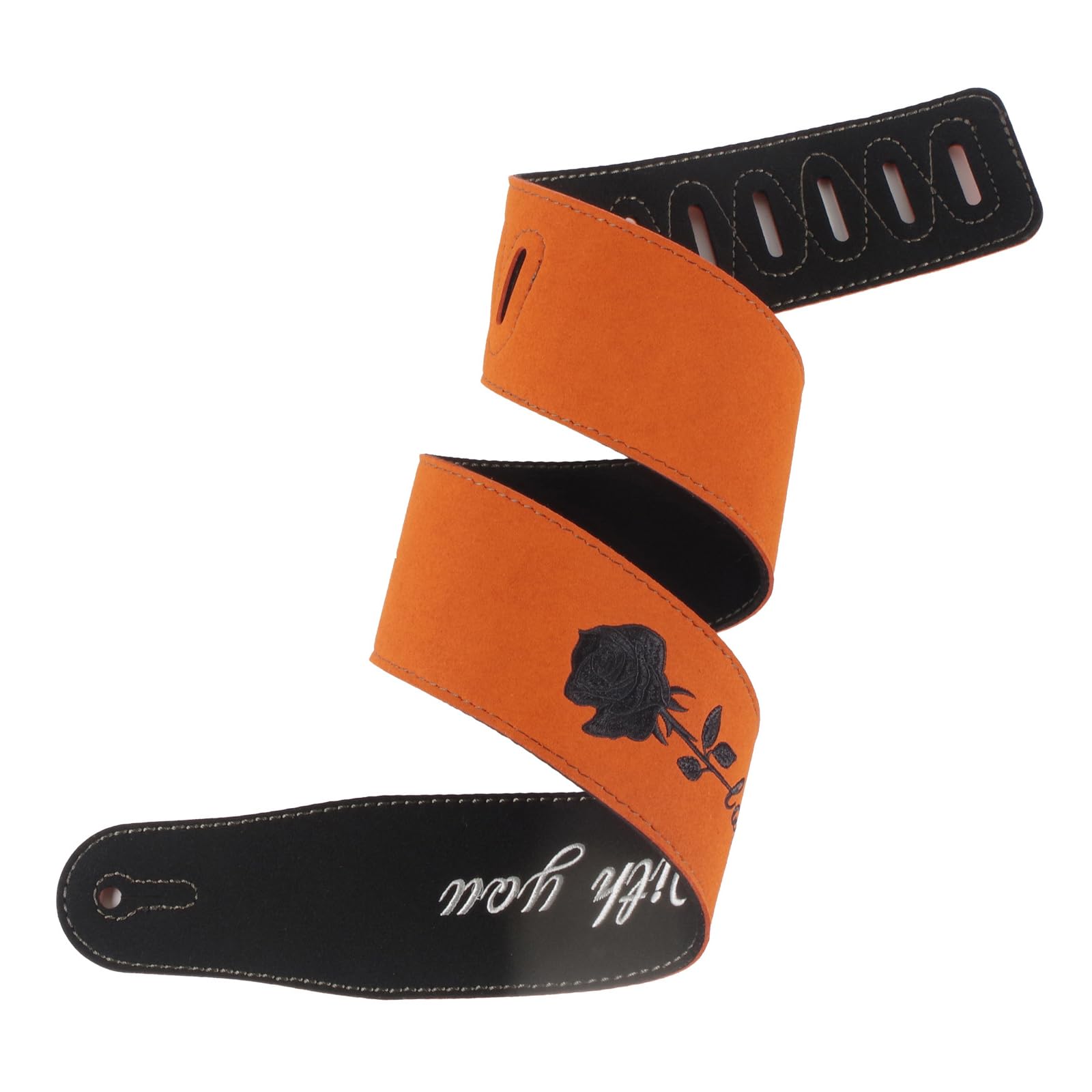 Amazon.co.jp: ギターストラップ レザー 幅広 7cm エレキ ベース用