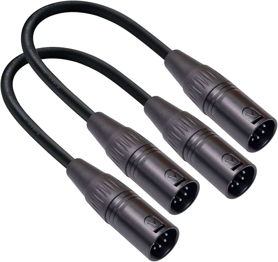Amazon.co.jp: SZLliyxs 2パック 5ピン XLR オス-オスケーブル 1