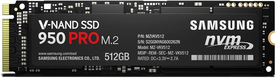 Amazon.com: Samsung 950 PRO Series - 512GB PCIe NVMe - M.2