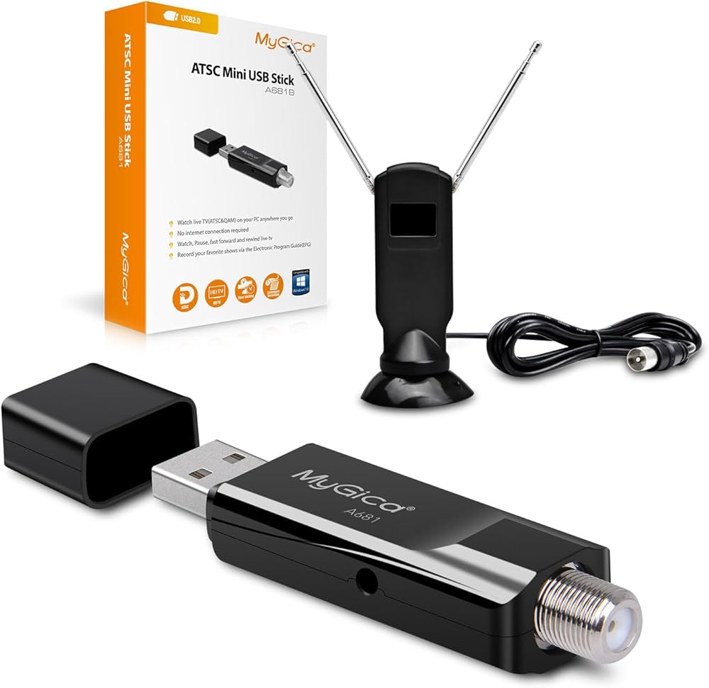 Amazon.com: Mygica A681B Analog USB TV Tuner Card Antenna, Recast