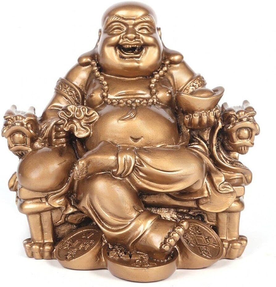 Amazon｜弥勒菩薩 マイトレーヤ 笑う仏像 レトロな幸運の装飾品 樹脂