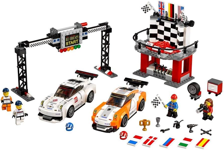 Amazon.com: LEGO Speed Champions Porsche 911 GT Finish Line 75912