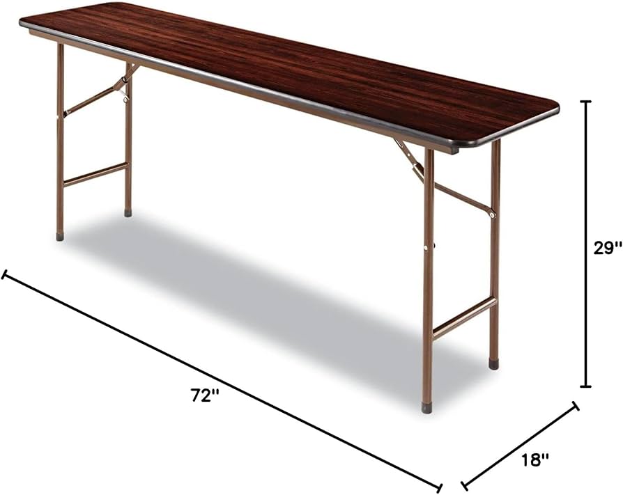Amazon.com: Alera FT727218MY Wood Folding Table, Rectangular, 72w
