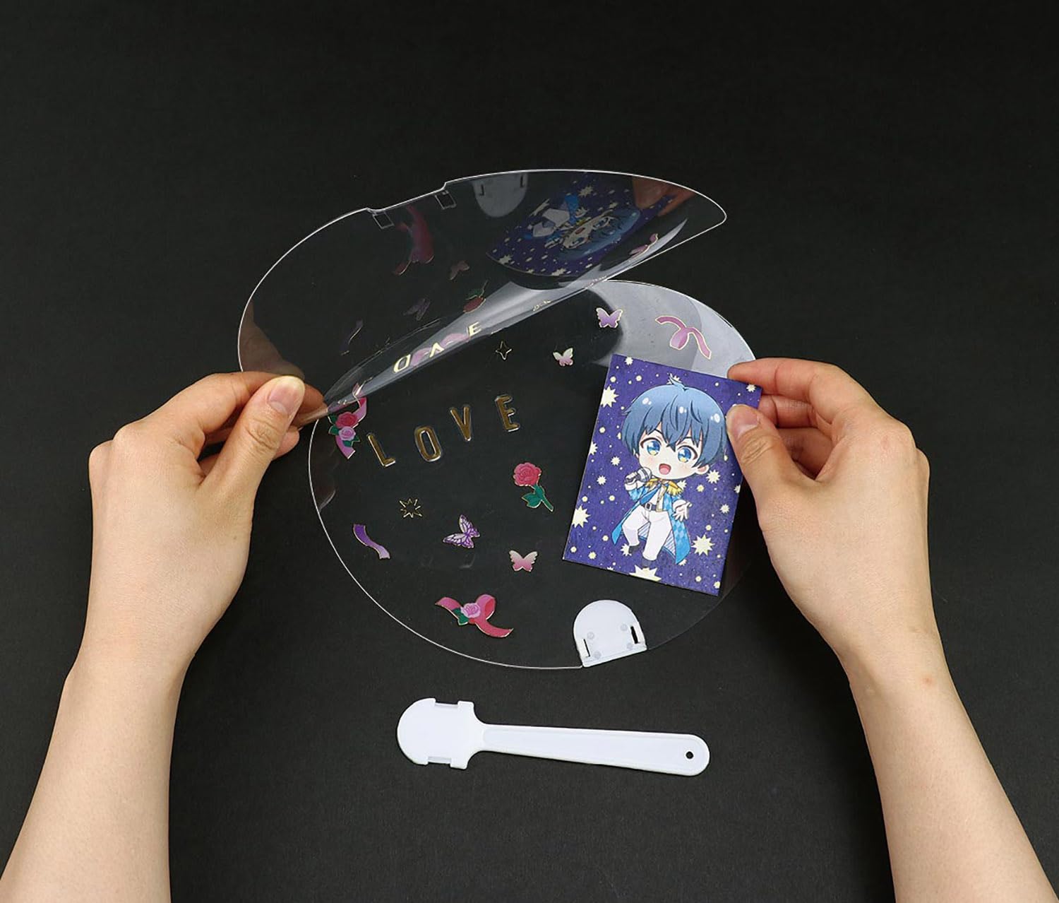 Amazon.co.jp: アーテック はさめるクリアうちわ 58266 推し活 ライブ