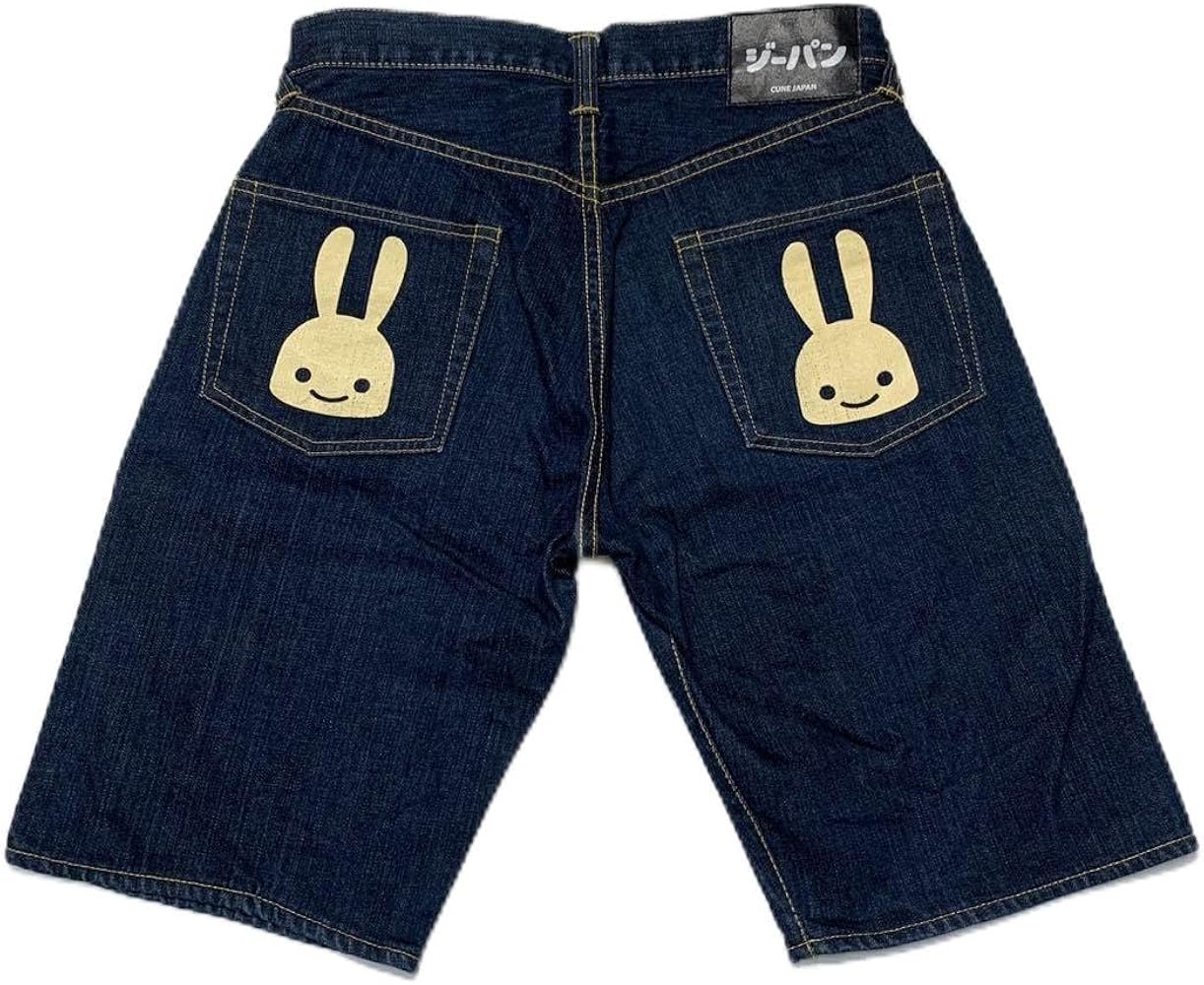 Amazon | cune mammoth rabbit design denim jeans キューン mammoth