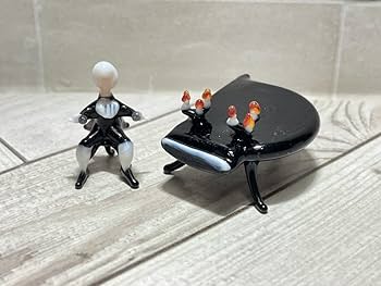 Amazon.co.jp: ミニチュアガラス細工オーケストラ 6体セット : ホーム