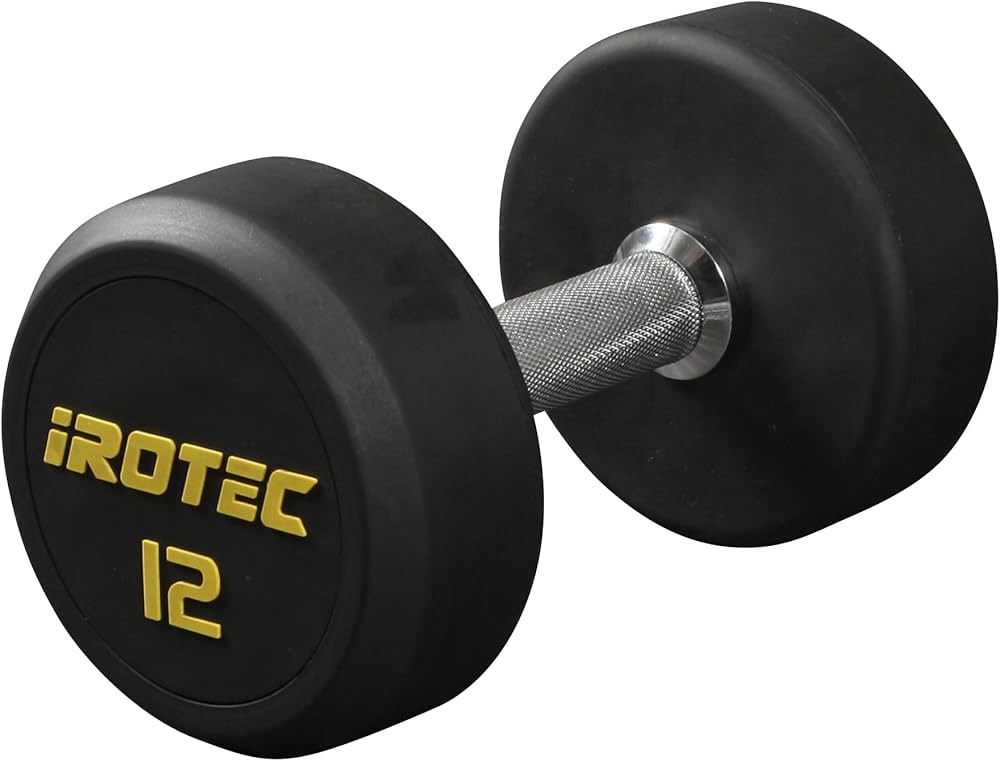 Amazon | IROTEC(アイロテック) ジム ダンベル 12KG（オールラバー