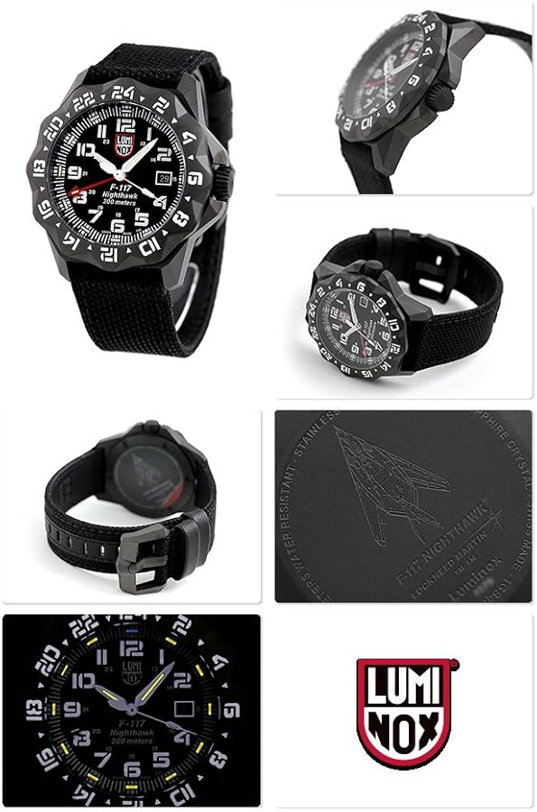 Amazon.co.jp: [ルミノックス]LUMINOX 腕時計 F-117 ナイトホーク 6420