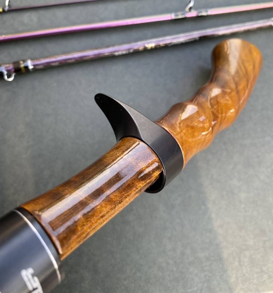 Amazon | ベイト用 ウッドグリップ ロッド B407UL トラウトロッド 渓流