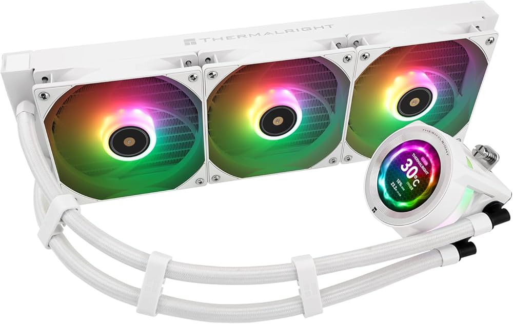 Amazon.co.jp: Thermalright CORE VISION 360 White ARGB CPU AIO