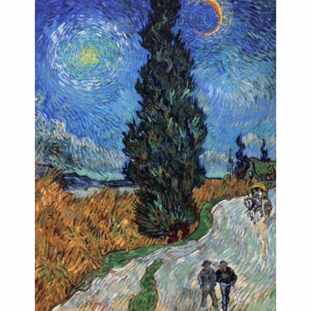ゴッホ 糸杉に囲まれた果樹園 F6 複製画 ゴッホ 複製画 『糸杉に
