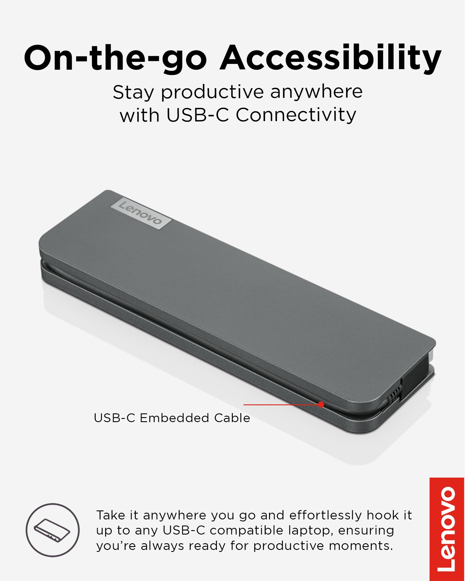 Amazon.com: Lenovo 7-in-1 Portable USB-C Mini Dock - HDMI & VGA