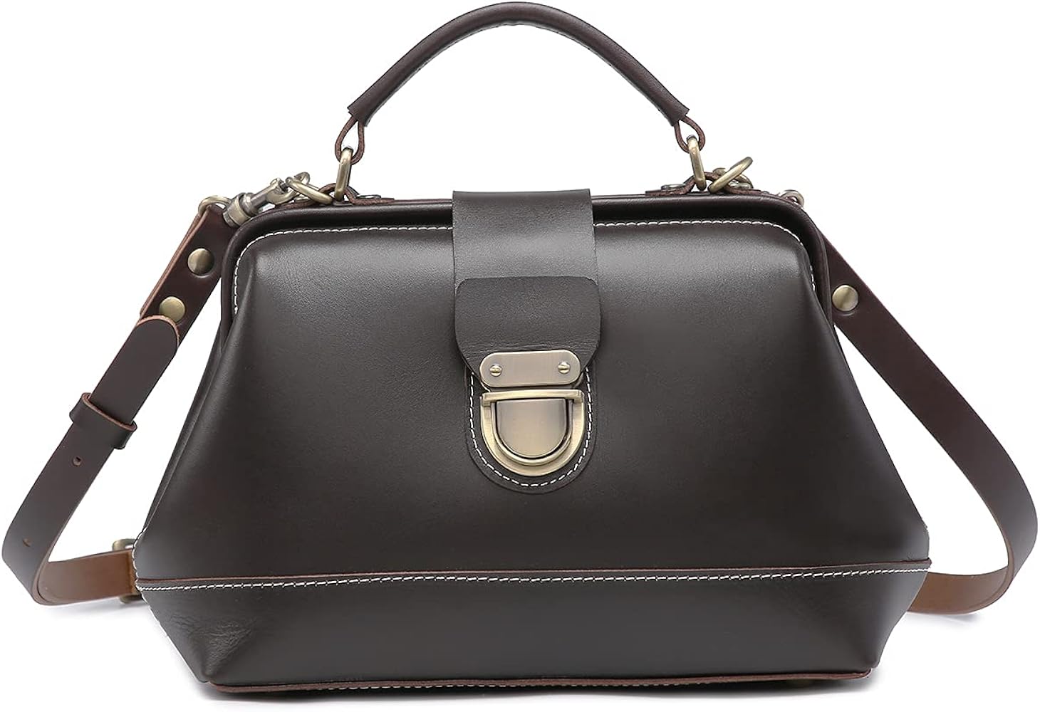 Amazon | [AKIYAMA] ショルダーバッグ レディース 本革 ダレスバッグ