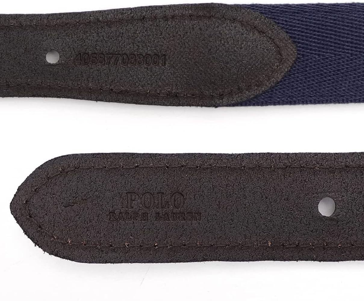 Amazon | [ポロラルフローレン] メンズ ベルト ベアー くま (34, NAVY