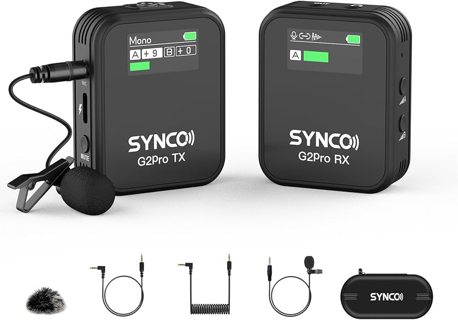 Amazon.com: SYNCO Wireless Lavalier Microphone, G2(A1) MAX 2.4G TX
