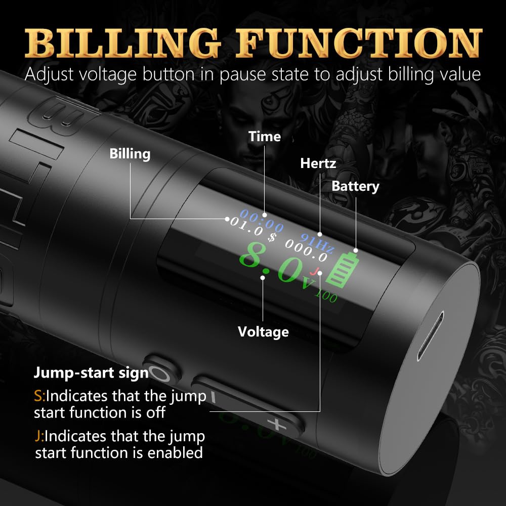 Amazon | Ambition Ninja ウルトラワイヤレスタトゥー マシン