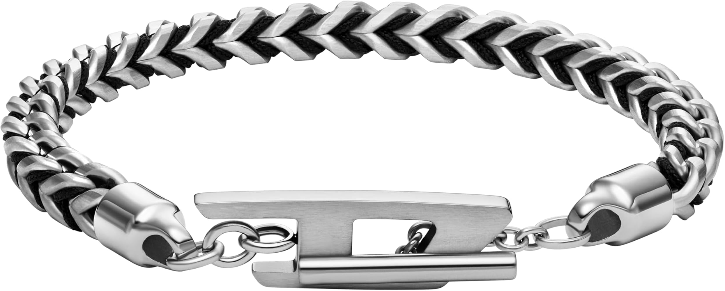 Amazon.co.jp: Diesel メンズ ステンレススチール織チェーン