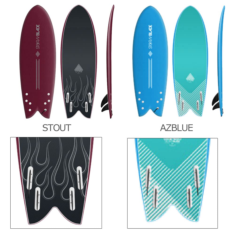 Amazon | ソフトボード ストームブレード モダンレトロ フィッシュ 5'8