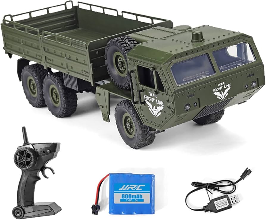 Amazon.co.jp: ラジコンカー ミリタリーオフロードカー 軍用トラック