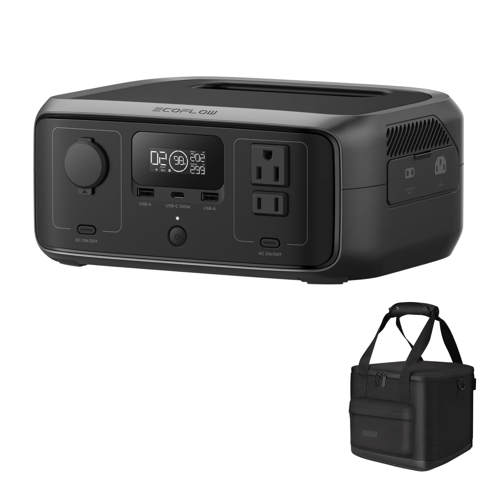 Amazon.co.jp: EcoFlow RIVER 3 ポータブル電源+専用バッグ 2点セット