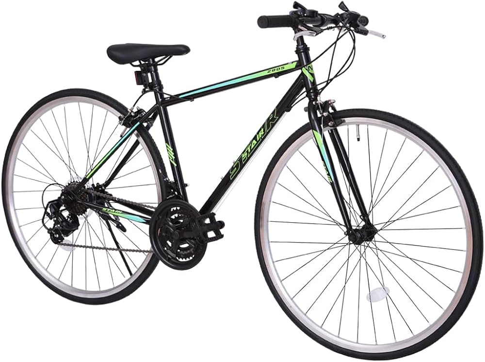 Amazon | クロスバイク 自転車 シマノ製21段変速 700x25C 前後