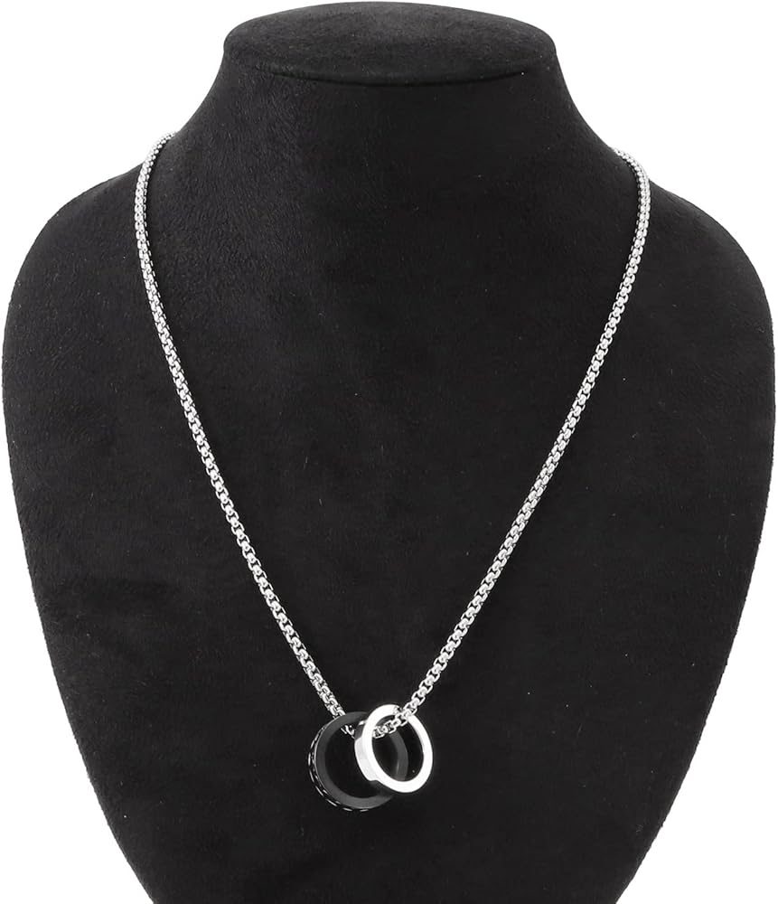 Amazon | ディーゼル ダブル リング ネックレス ペンダント DX1168040