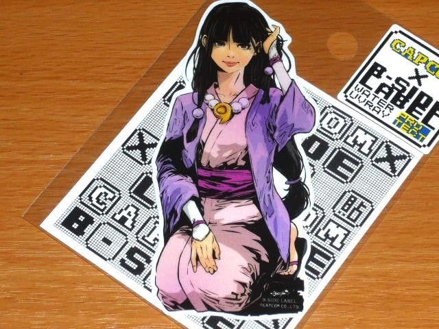 Amazon.co.jp: 逆転裁判 綾里真宵 リアル ステッカー B-SIDE LABEL