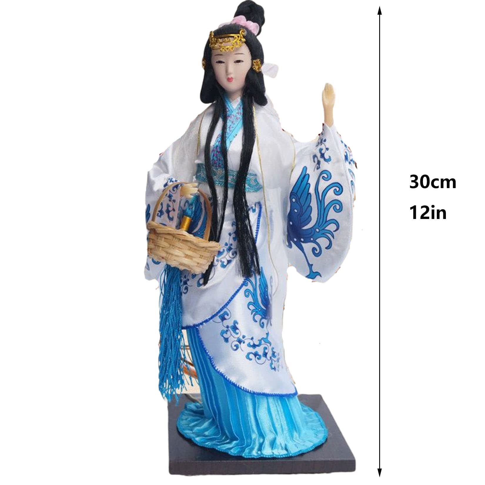 Amazon.co.jp: 中国人形テーブル装飾古代四美人形彫刻東方アジアの芸者