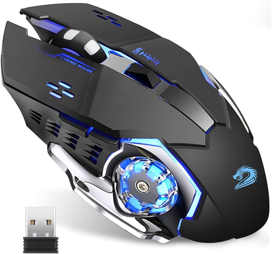 Amazon.com: Uciefy Q85 Rechargeable Wireless Gaming Mouse, 2.4G