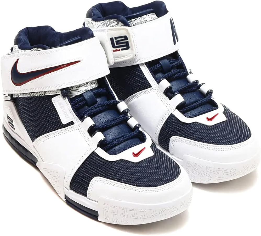 Amazon | [ナイキ] ズーム レブロン 2 ZOOM LEBRON 2 ホワイト/バー