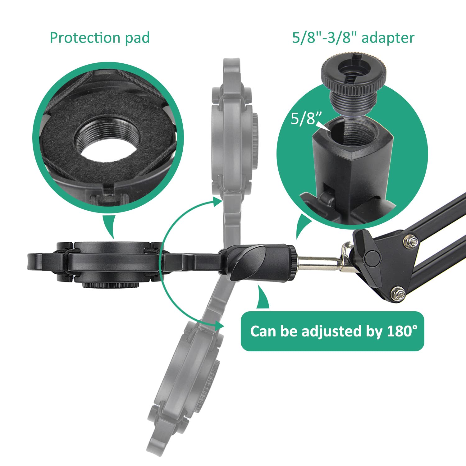 Amazon | AT2020 ショックマウント ポップフィルターとフォーム