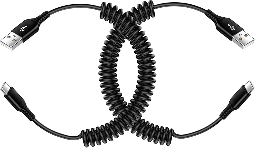 Amazon.co.jp: ChrisPow USB Type-C ケーブル 車用【コイル式/0.4mから