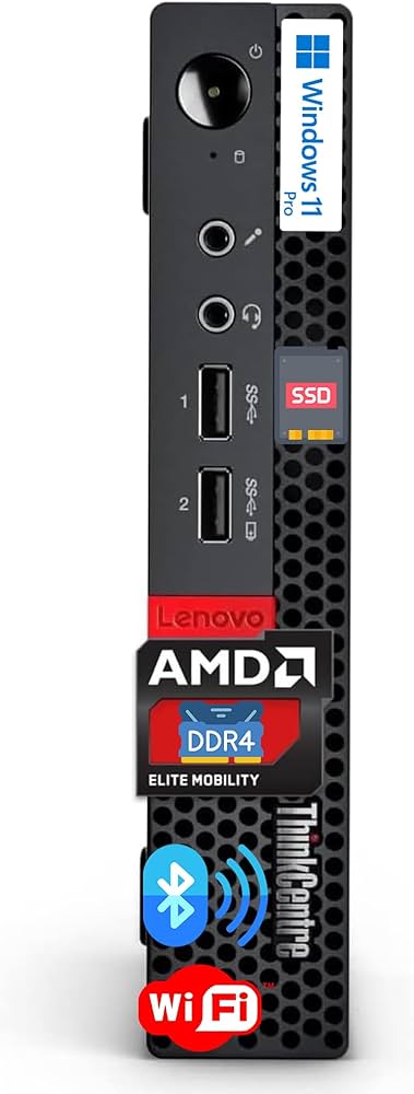 Amazon.com: Lenovo ThinkCentre Micro Desktop, 16GB DDR4 RAM, 512GB
