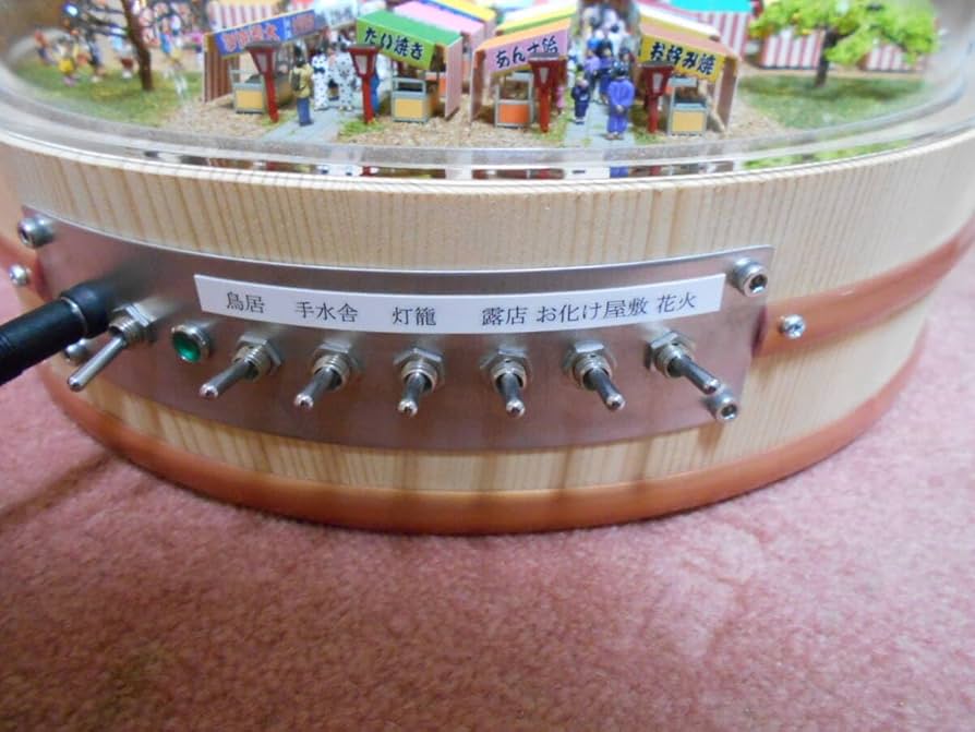 Amazon | ジオラマ 夏祭り 盆踊り 露店 夜店 縁日 神社 花火ジオラマ