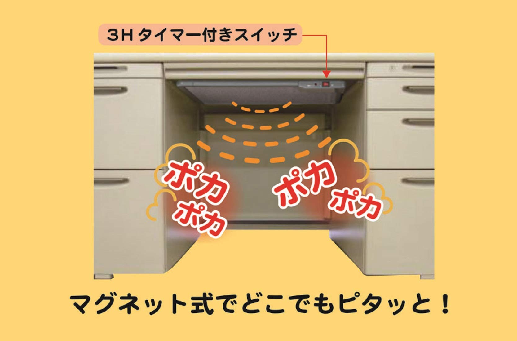 Amazon.co.jp: クレオ工業 テーブルヒーター 3時間タイマー付き 省エネ