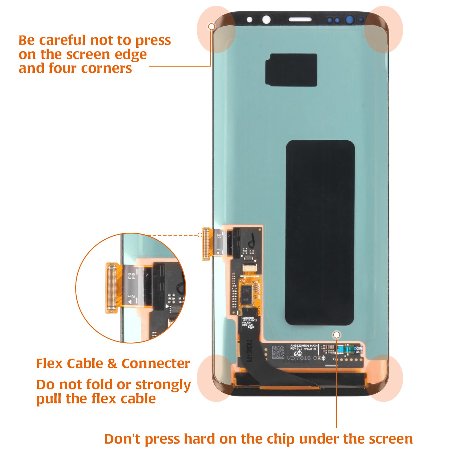 Amazon.com: A-MIND OEM For Samsung Galaxy S8 Plus Original AMOLED