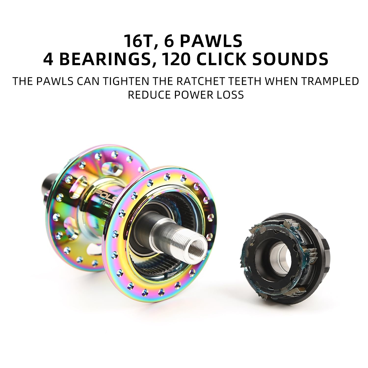 Amazon.com : POLSO BH-017 BMX Racing Hub 36 Holes Disc Brake 6